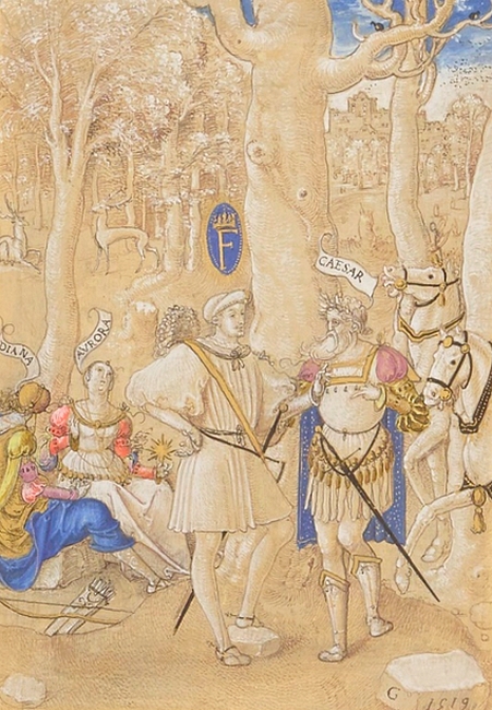 Enluminure dans Commentaires des Guerres galliques (1519) - Paris ou Blois (BnF) - 5